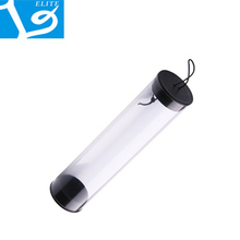 Hard Round Transparent Plastic Tube with Cap & Rope