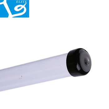 PETG/PVC/PC Transparent Long Round Plastic Tube with Rubber Cap