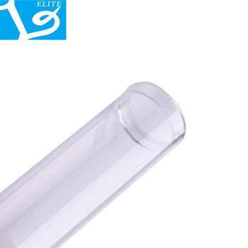 Hard Round Transparent Plastic Tube with Cap 